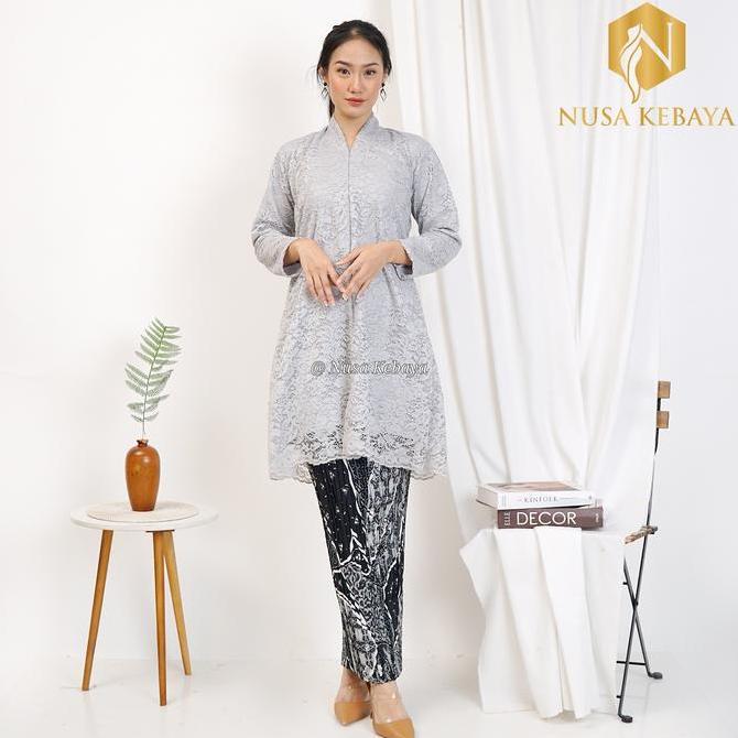 Nusa Kebaya Setelan Kebaya Tunik Brukat Busui Kebaya Tunik Brukat Modern Kebaya Kondangan