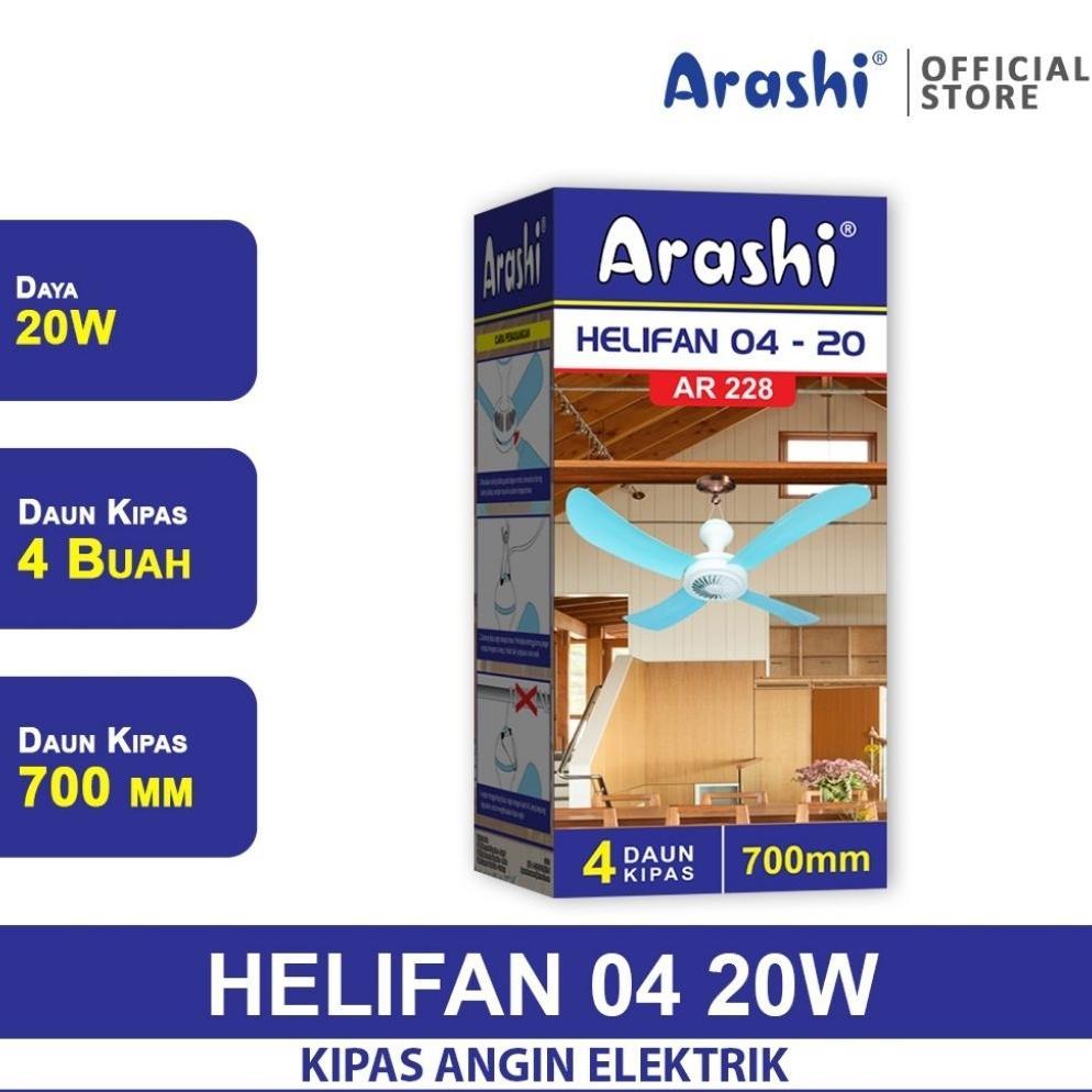ARASHI KIPAS ANGIN GANTUNG/HELIFAN ARASHI/MINI FAN ARASHI 4SAYAP
