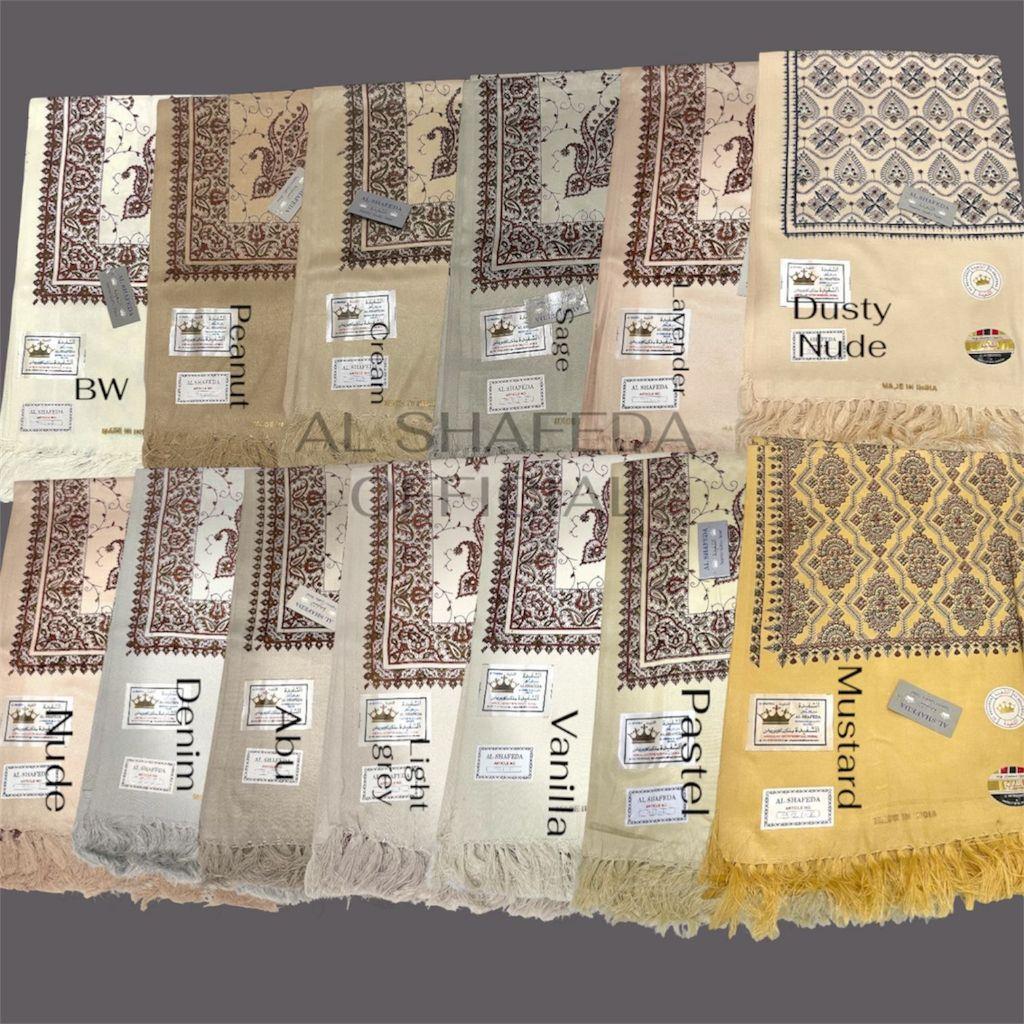 Alshafeda - Shawl Kashmir Printing Pria Dewasa & Remaja Laki-Laki Sorban Kashmir Printing Jumbo