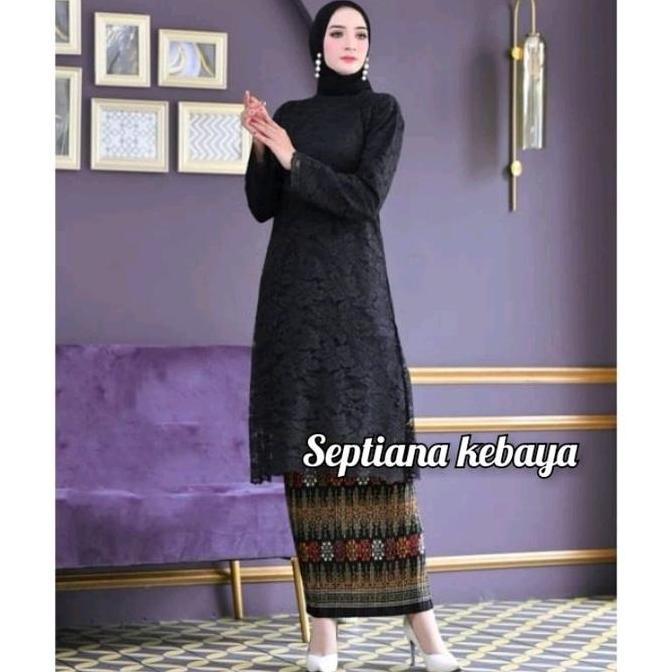 baju kebaya modern tunik brokat jumbo  - setelan kebaya brokat  jumbo  - kebaya tunik brokat  - keba