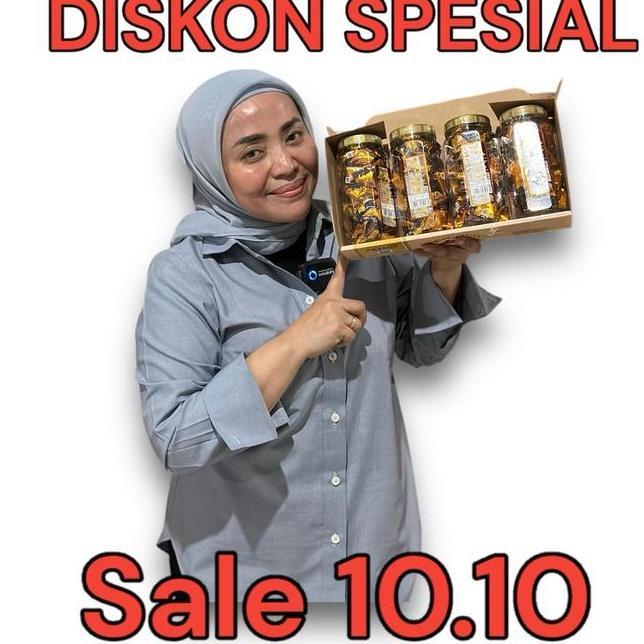 Dking Coklat Almond Isi 4 Toples Cod Kacang Almond Utuh Lapis Coklat
