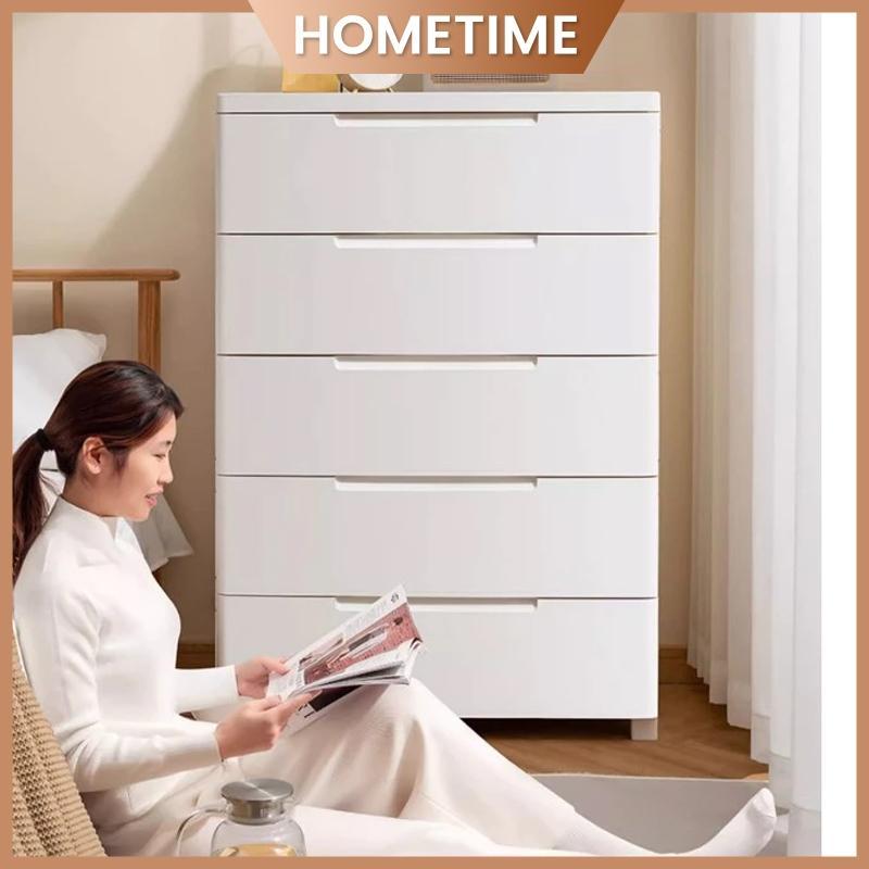 Kabinet Drawer Storage Cabinet Lemari Pakaian Plastik 5 Susun Loker Plastik
