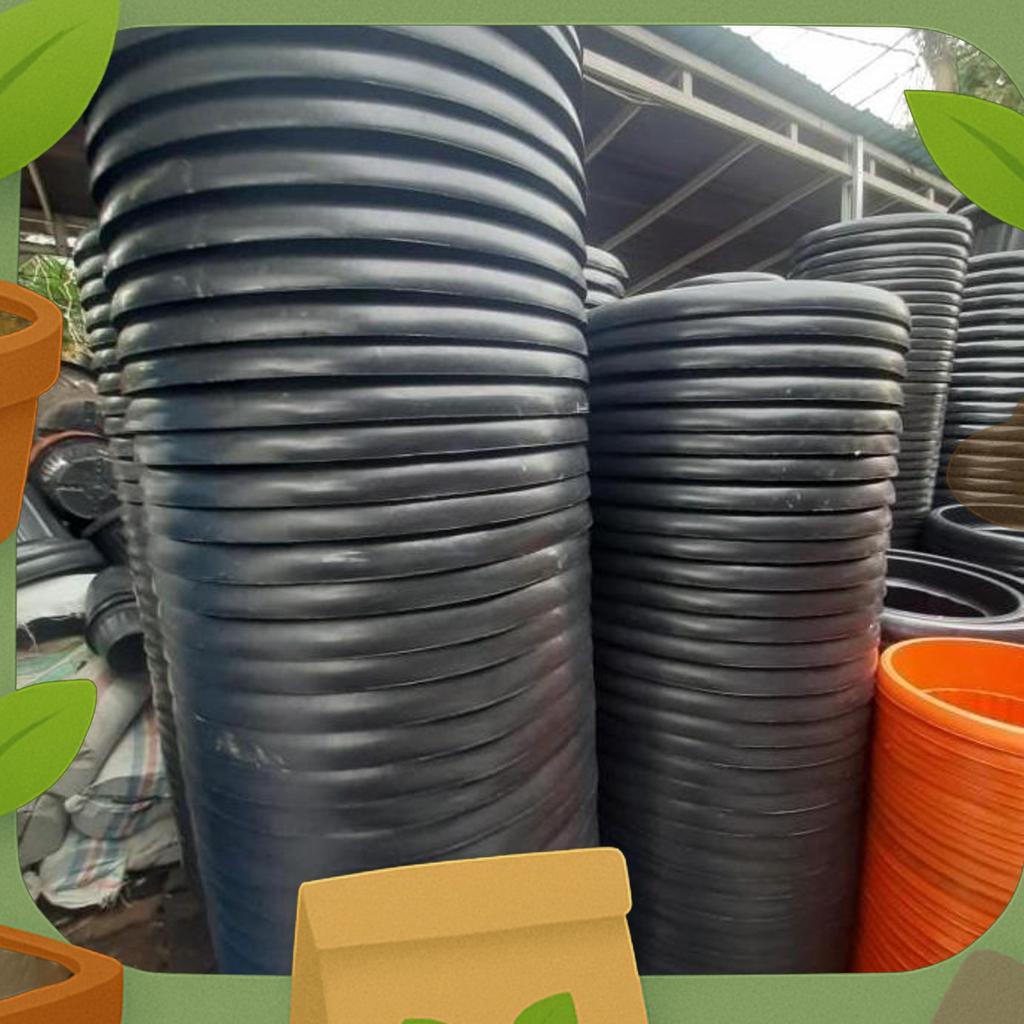 Lokasi Pondok Gede Grosir Pot 50 Cm Hitam Bunga Tambulapot