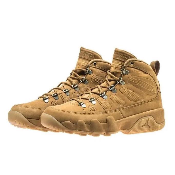 Sepatu Basket Pria Nike Air Jordan Retro 9 Ix Boot Nrg Tan Wheat Ar4491-700