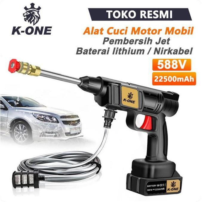 yatinkera44 - k-one portable cordless jet cleaner alat cuci mobil dan motor