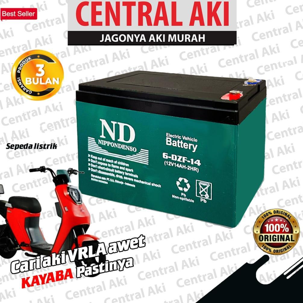 NIPPONDENSO 6-Dzf-14 12V 14Ah Aki Sepeda Listrik