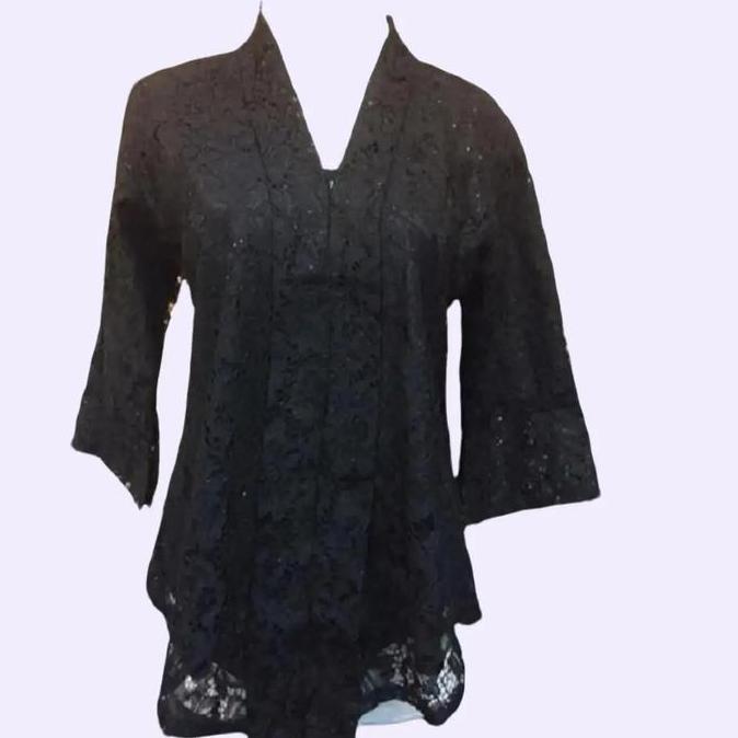 Atasan Kebaya Brukat Kutu Baru Floy Hitam Brokat Gold Maroon Merah Mewah Panjang Dress Wanita Pesta 