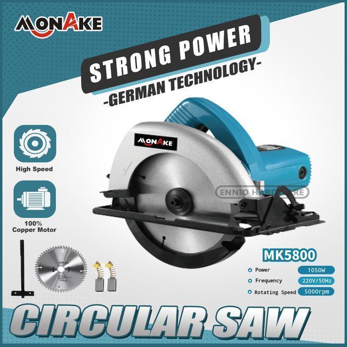 Maktec Circular Saw Circle Mesin Gergaji Kayu Mt 583 X Makita Original Dan Terpercaya