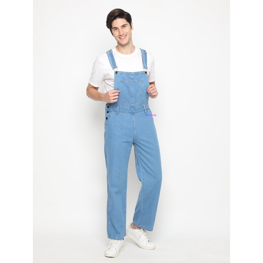 HINDIA Jumpsuit Overall Loose Kodok Long Pants Pria Jeans All Color