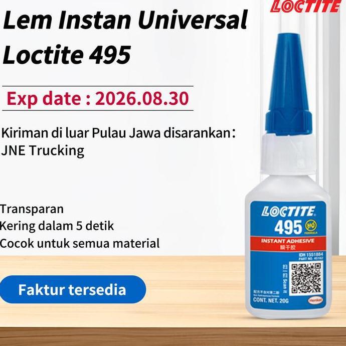 Promo LOCTITE 495 /401 /460 /406 /480 Lem Instan Universal 20g Diskon
