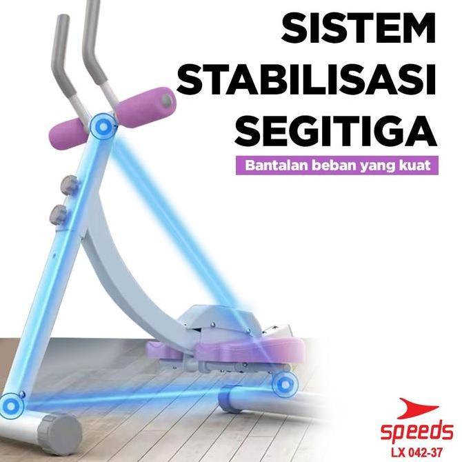 Promo SPEEDS AB Coaster Alat Olahraga Fitness Rumah Ab Roller Abdominal 042-37 Diskon