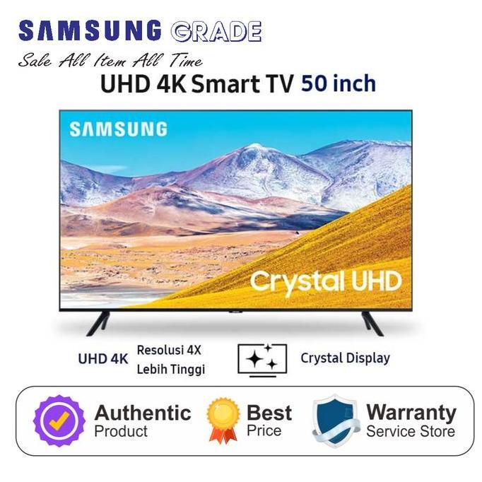 Terlaris Samsung 50" Inch Crystal Uhd 4K Smart Tv Tu8000 (2020)