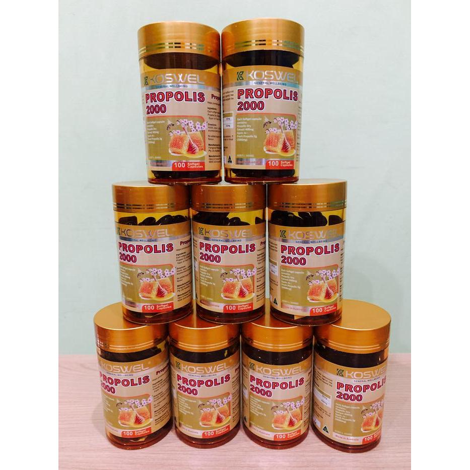 Koswel Propolis 2000 mg isi 100 Capsul Original Australia