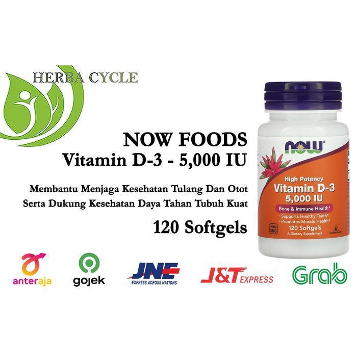 Now D3 5000 120 softgel Now Food Vitamin D3 5000 Vit D3 5000 Jamin USA