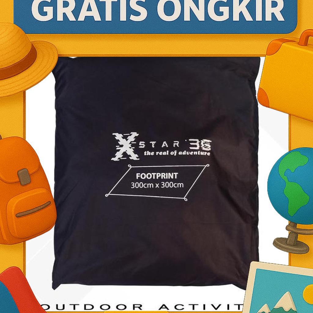 Footprint Tenda Camping Outdoor Waterproof 300 X 300 Alas Tenda Camping Ultralight