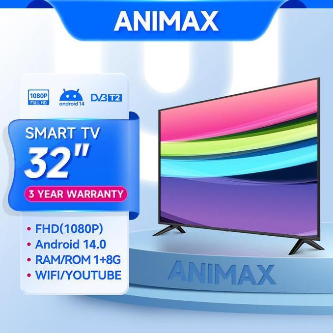 Terlaris [Smart Tv 32 Inch] Animax / Weyon 32 Inch Smart Tv Led Android 14 Tv Full Hd 1080P Youtube/