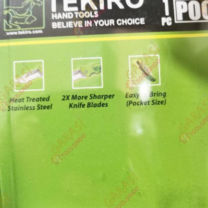 Terjangkau Tekiro Pocket Knife 1 Pisau Lipat Tekiro Plus Tas