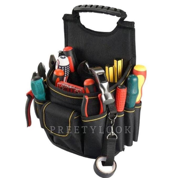 Diskon Tas Pinggang Peralatan Tukang Listrik Tool Bag Tas Perkakas