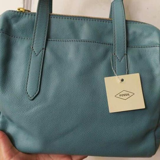 Fossil Sydney Satchel Caribean blue