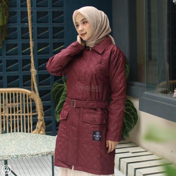 HIJACKET AGNESIA ORINAL JAKET WANITA JAKET MUSLIMAH HIJABER PANJANG