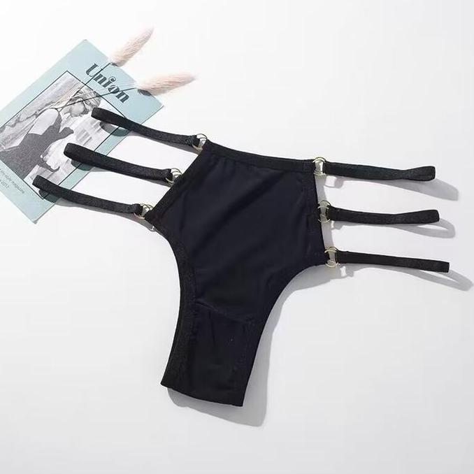 Murah Dezenna Celana Dalam Wanita Low Waist G String Leopard Ukuran Jumbo Big Size 5C255 Non COD