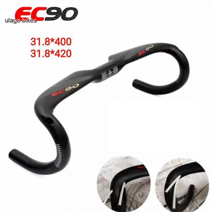 Promo handlebar dropbar carbon EC90 aero 1 31.8 OS drop bar handle stang balap road stang bengkok se