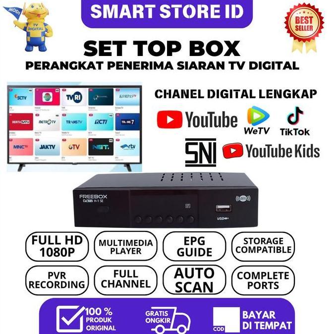 Set Top Box TV Digital Support WiFi Bisa untuk TV Tabung dan LED Resolusi Full HD