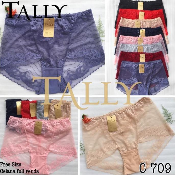 Murah CELANA DALAM FULL RENDA MERK TALLY C 709 TERLARIS PAKAIAN DALAM WANITA Non COD