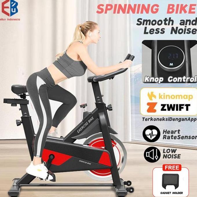 Promo Spinning Bike With Zwift Exercise Bike Home Spinning Bike LCD Monitor Adjustable Seat Exercise