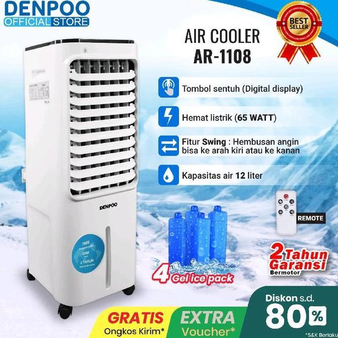 Denpoo Air Cooler / Penyejuk Ruangan AR-1208 12  Liter