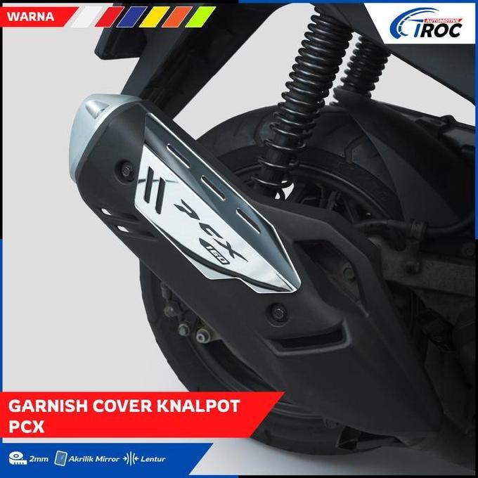New- COVER GARNISH KNALPOT PCX 160 AKSESORIS PCX 160 TUTUP KNALPOT YAMAHA PCX NEW MUFFLER HONDA PCX