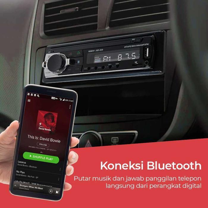 Taffware Tape Mobil Avanza Bluetooth Full Bass Audio Mp3 Player Plug Iso Original Dan Terpercaya
