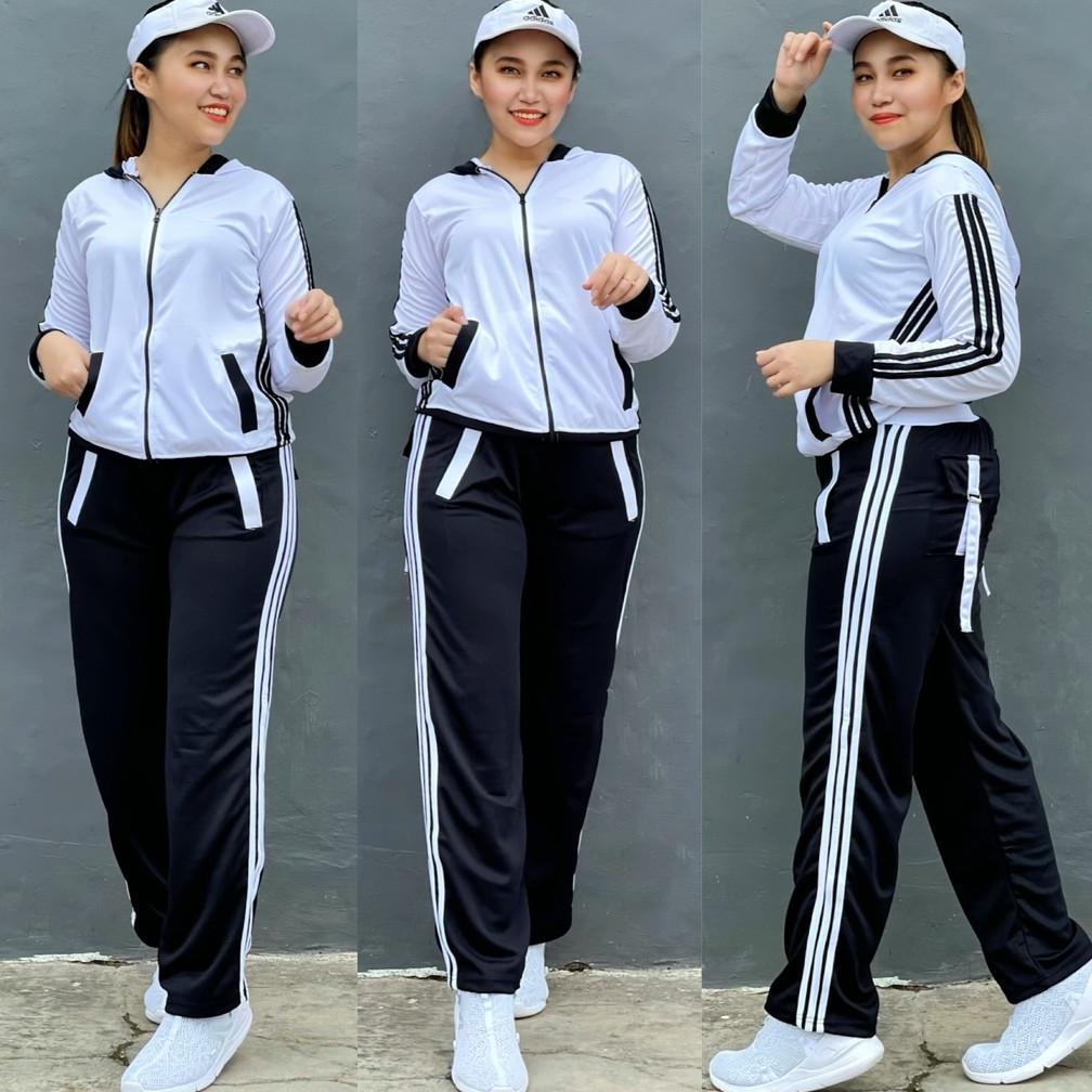 TERMURAH READY Baju Senam Setelan Aerobic Zumba Lapangan Cycling Hijab Muslimah Panjang Training Put