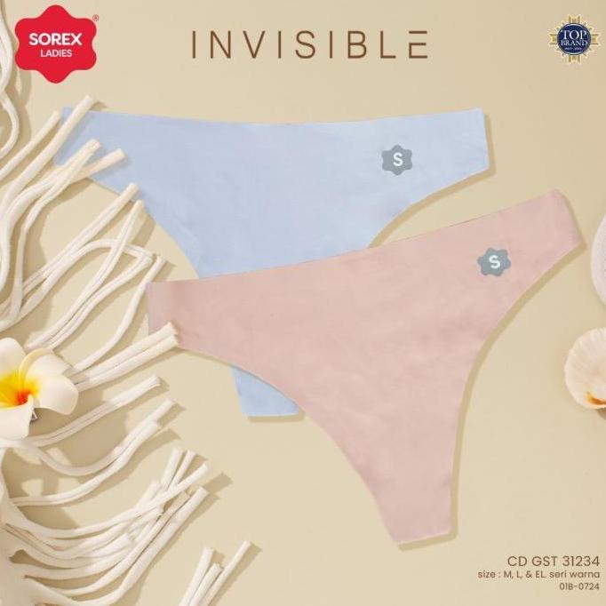 Murah cd celana dalam g string basic sorex 31234 invisible seamless Non COD