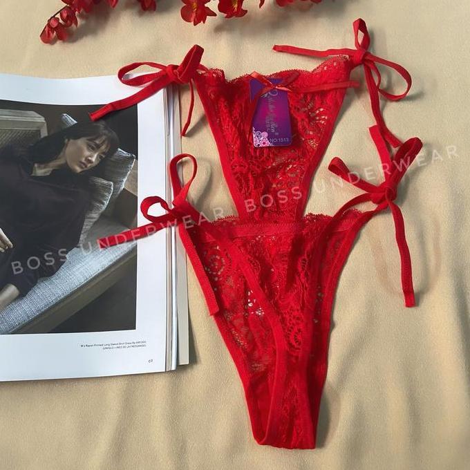 Murah Celana dalam wanita, CD Gstring Brukat Sexy, Celana dalam Gstring Lace Non COD