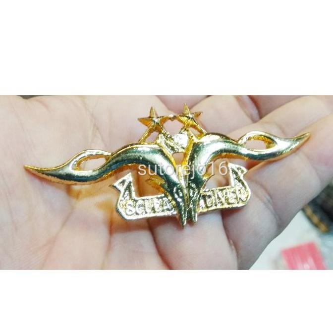 Promo Wings brevet scuba diver TNI selam bintang 2 a2 Diskon