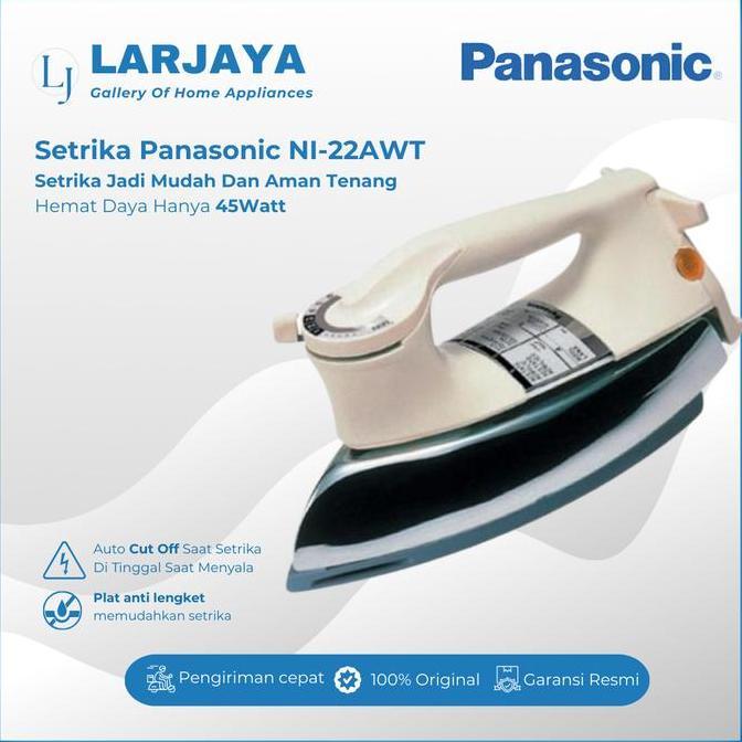 Setrika Panasonic NI-22 AWT | Dry Iron Panasonic NI-22 AWT