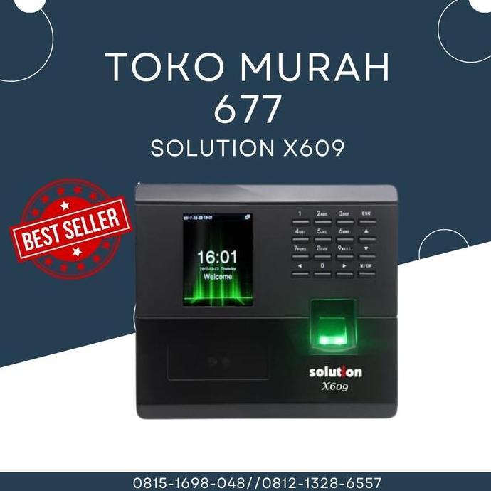 Grosir Mesin Absensi Wajah Solution X609 Fingerprint