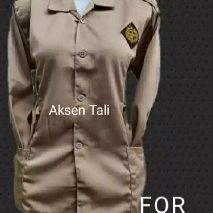 New- Baju Pramuka perempuan SD/SMP/SMA model tali samping