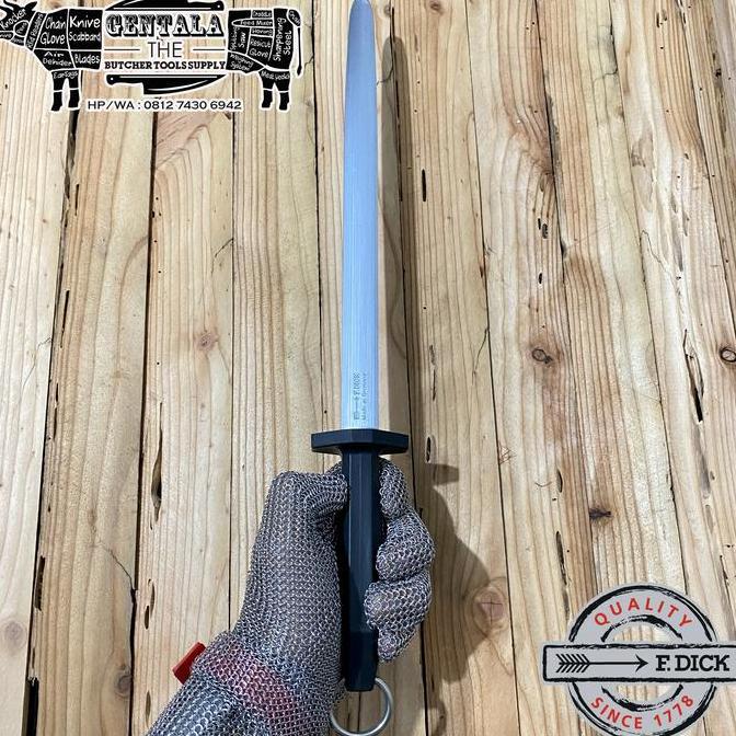 New- Asahan F. Dick Eurocut Sharpening Steel Regular Cut Oval 30cm