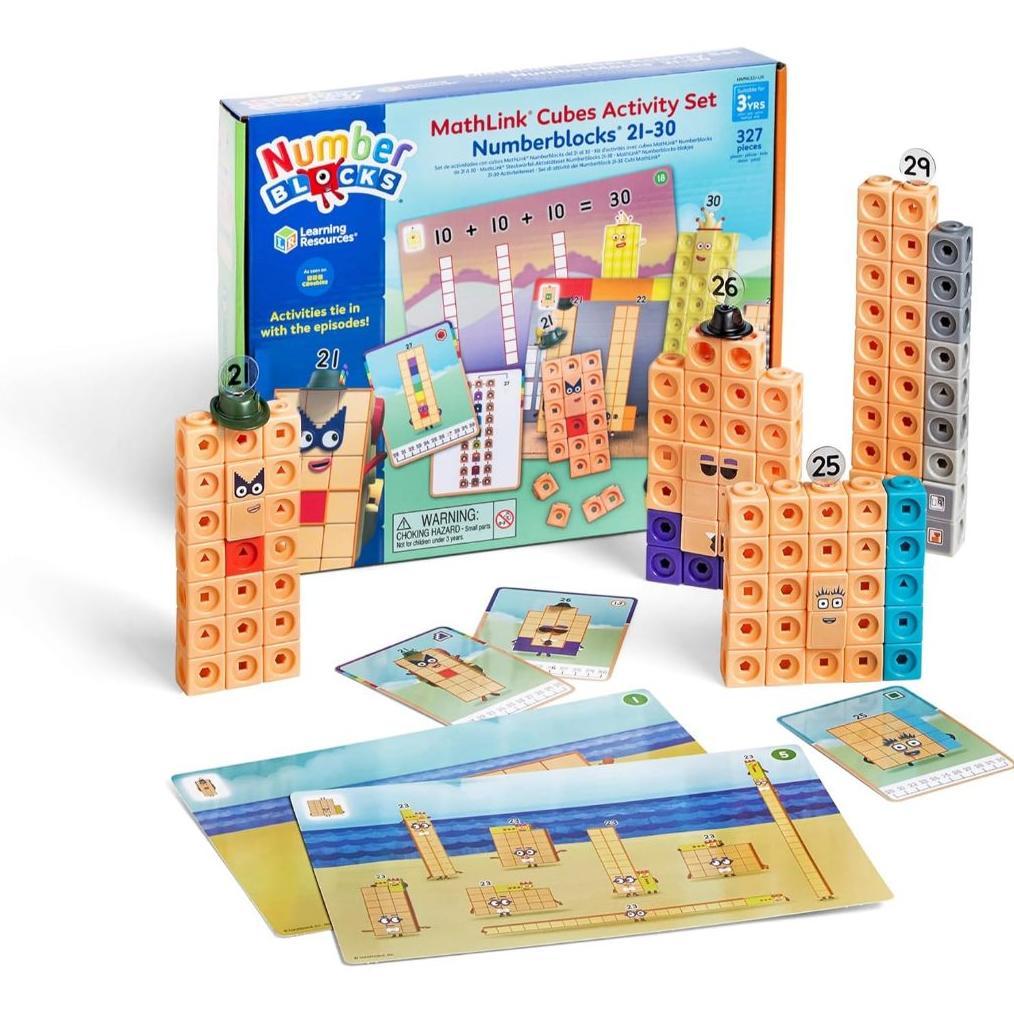 Learning Resources MathLink Cubes Numberblocks 2130 Activity Set