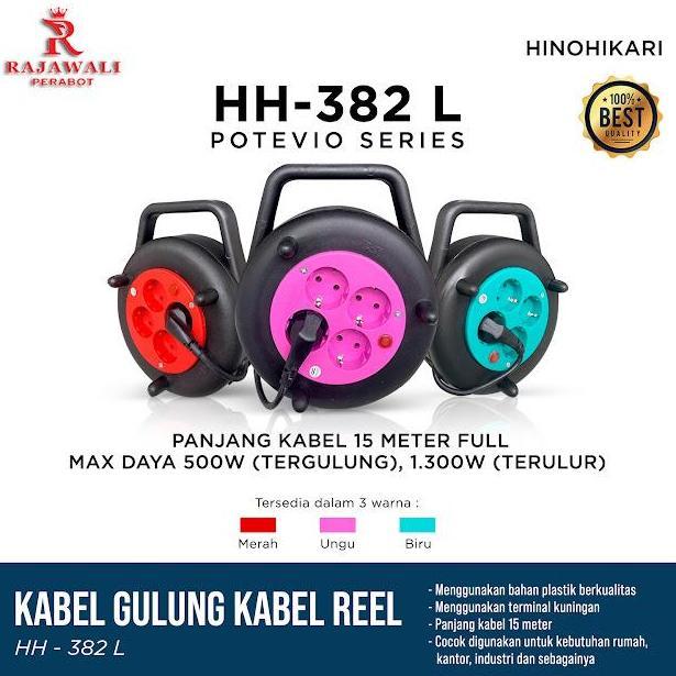 Kabel Roll Gulung 15 meter Stop Kontak Listrik Hinohikari