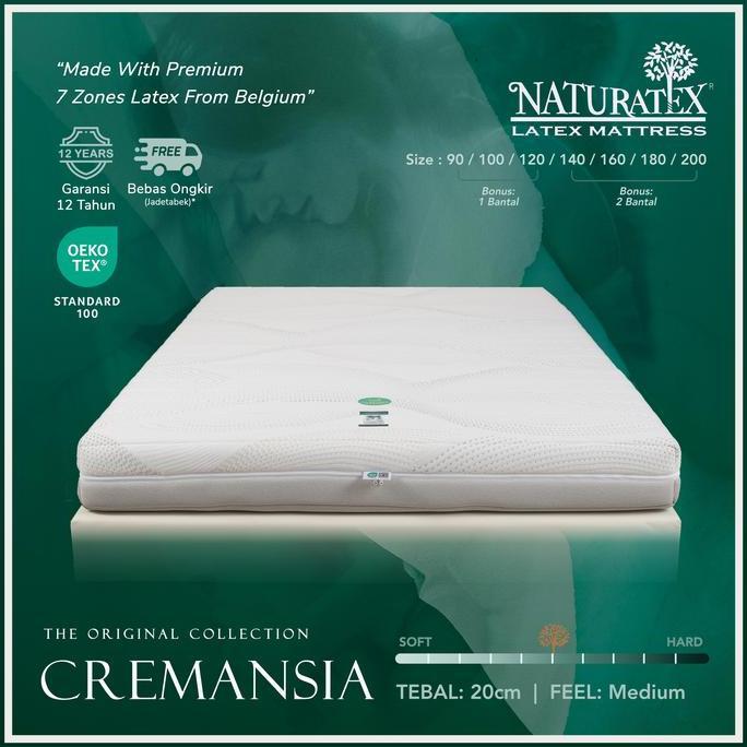 Terlaris Kasur Latex Naturatex Cremansia Uk. 120X200 Cm