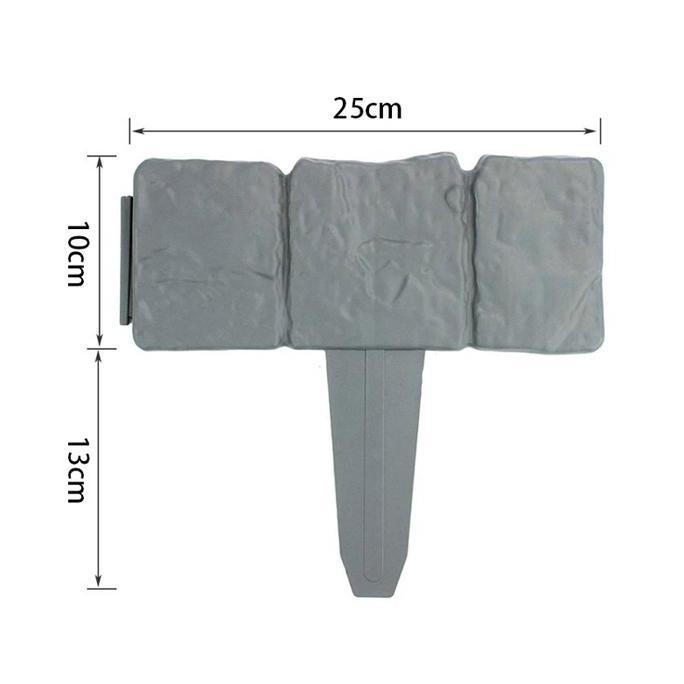 NUWAX Isi 10 Pagar Plastik Taman Mini Pagar Taman Pagar Plastik Pojok Baca Dekorasi