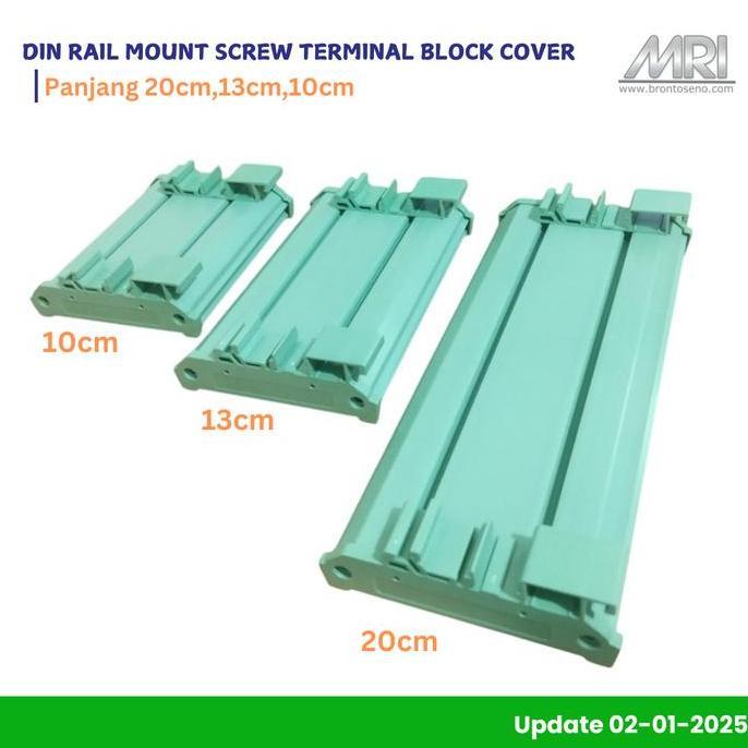TERMURAH - DIN Rail Mount PCB Holder Bracket for Electronic Modules