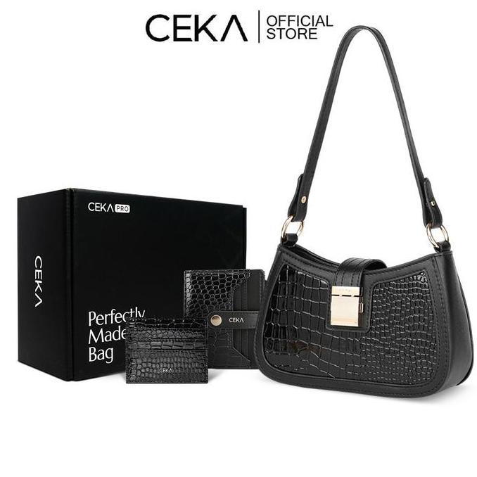 Promotoday- Ceka Pro Tas Shoulder Bag Wanita Handbag Original Branded Paket Hemat Hampers - Laila Gi