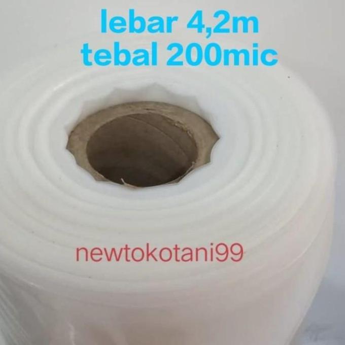 New- Plastik UV 14% lebar 4 meter tebal 200 micron atap green house