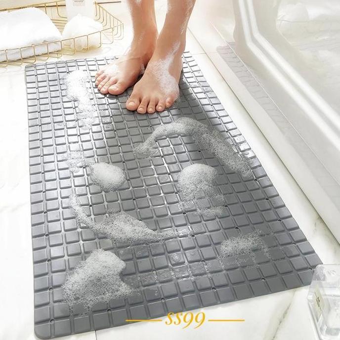 Sudoku Shower Bathroom Mat Keset Kamar Mandi Pvc Anti Slip Suction Cup