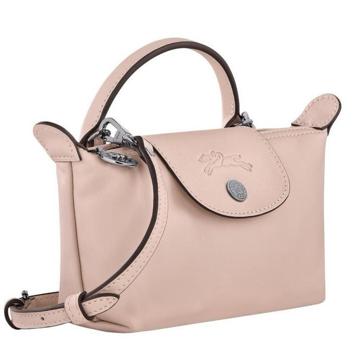 longchamp lepliage xtra xs pouch nude/longchamp leather/longchamp pouch leather
