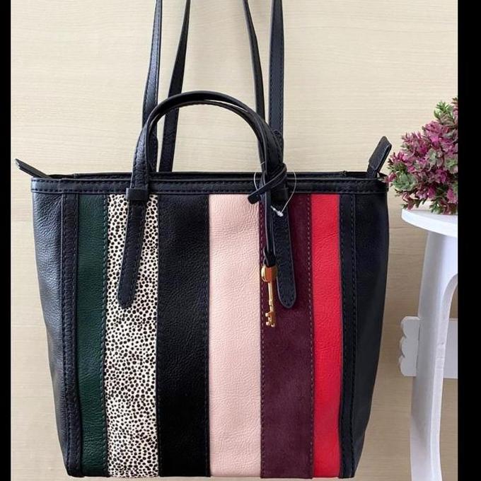 Ready Stock Fossil Camilla Small Backpack Patchwork